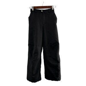 Faded Glory Black Insulated Snow Pants Elastic Waist Reinforced Knees L (10-12)